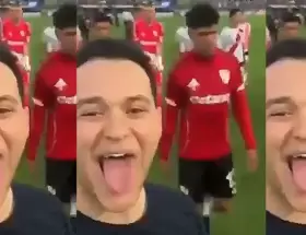 La peor de las sanciones para Uriel Hamra, el chico que se burl� de los jugadores de River en la Bombonera