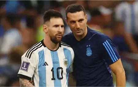 Messi y Scaloni