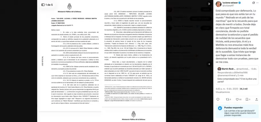 Llega el final del debate por la paternidad de Martín Redrado