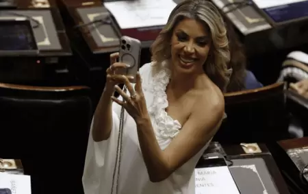 Virginia Gallardo en su rol de diputada nacional.