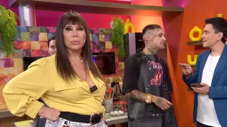 El tenso momento que protagonizó L-Gante con Gustavo Méndez en el programa de Moria Casán