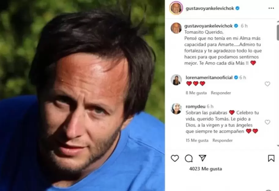 El mensaje de Gustavo Yankelevich a su hijo Tomás