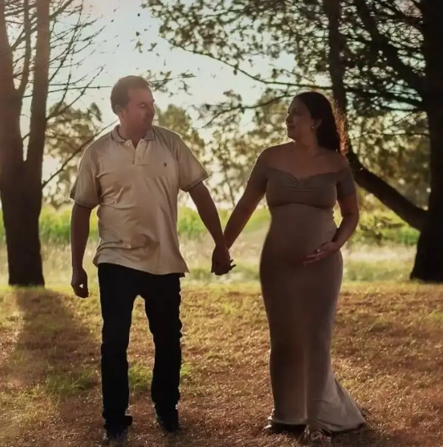 Una foto de Gustavo Suárez y Daiana García cuando todavía eran pareja en 2022.