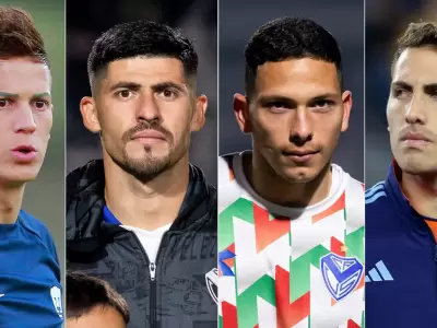 Sebasti�n Sosa, Jos� Florent�n, Abel Osorio y Braian Cufr�