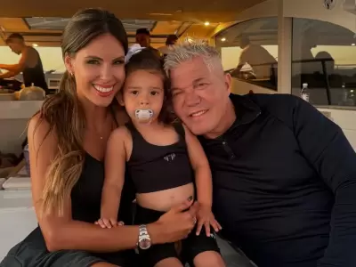 Barby Franco y Fernando Burlando junto a Sarah