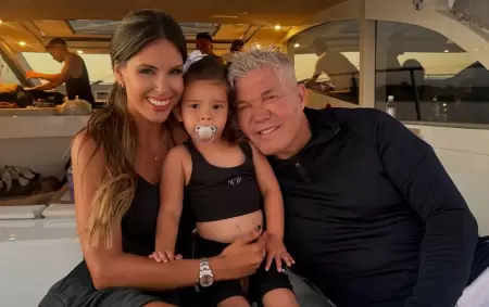 Barby Franco y Fernando Burlando junto a Sarah