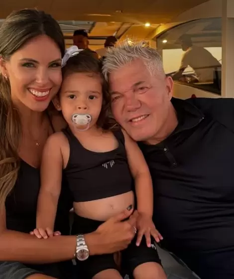 Barby Franco y Fernando Burlando junto a Sarah