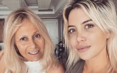 Ana Rosenfeld y Wanda Nara.