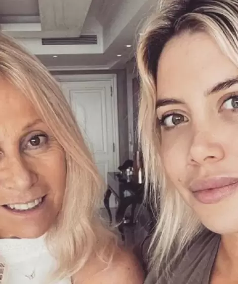 Ana Rosenfeld y Wanda Nara.