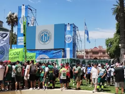 As� estaba Plaza de Mayo durante la marcha