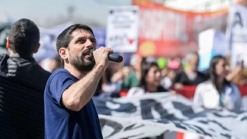Alejandro Lipcovich, secretario general de ATE Garrahan, que profundizó su mirada sobre la jornada de protesta
