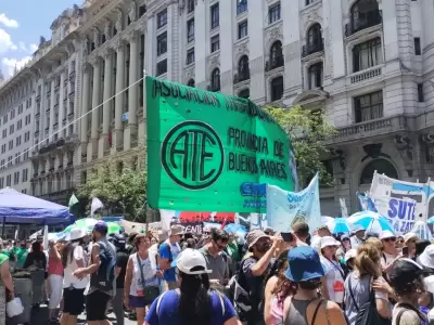 Marcha impulsada por la CGT en contra de la reforma laboral de Javier Milei