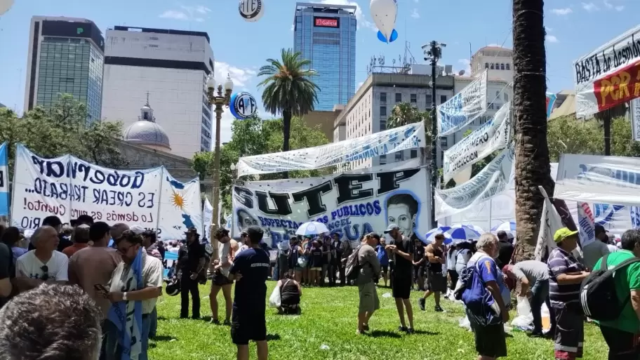 Así está Plaza de Mayo en este momento