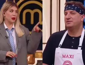 Wanda Nara y Maxi L�pez en MasterChef Celebrity.