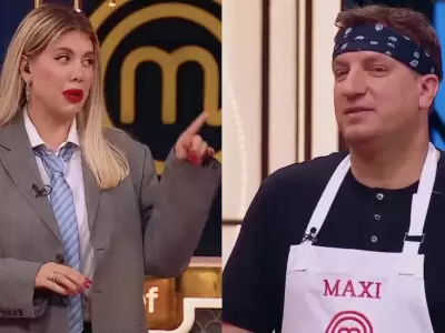 Wanda Nara y Maxi L�pez en MasterChef Celebrity.
