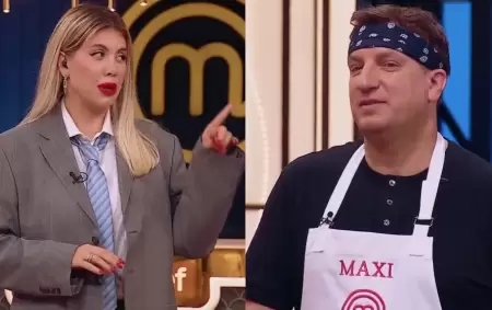 Wanda Nara y Maxi L�pez en MasterChef Celebrity.