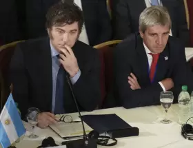 Javier Milei y Luis Caputo