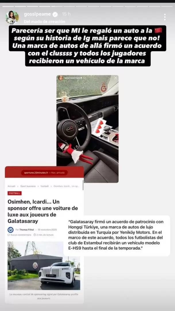 Pochi revel� la verdad detr�s del regalo que presumi� la China Su�rez