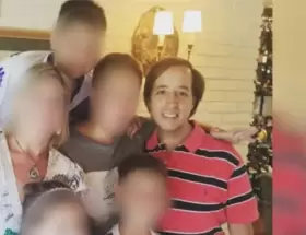 Marcelo Porcel y su familia.