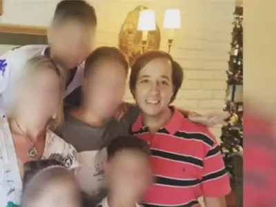 Marcelo Porcel y su familia.