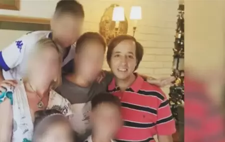 Marcelo Porcel y su familia.