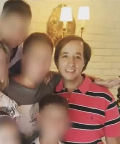 Marcelo Porcel y su familia.