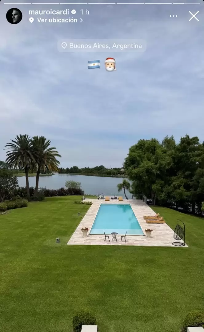 Mauro Icardi presumi� su llegada a Buenos Aires