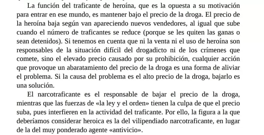 Uno de los tantos pol�micos fragmentos del libro del economista estadounidense Walter Block.