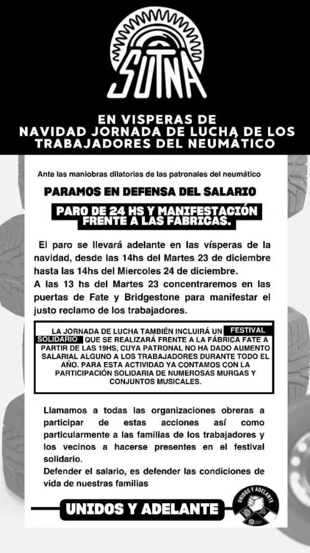 Conflicto entre SUTNA y patronales