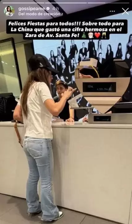 La China Su�rez de compras