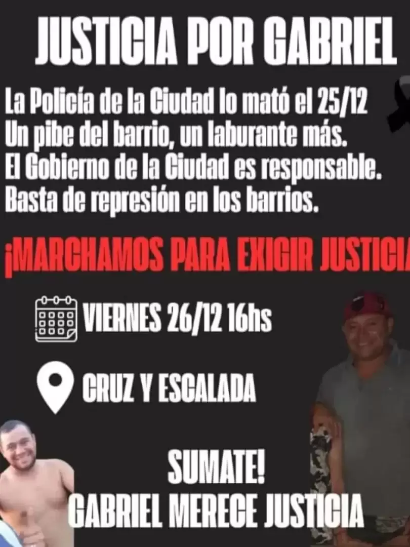 La familia de la v�ctima convoc� a una marcha