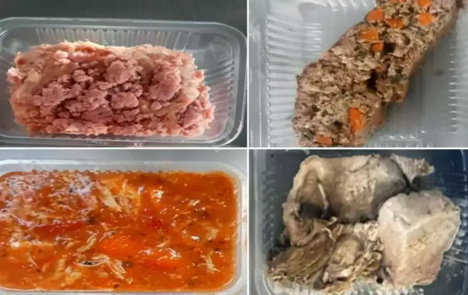 Algunas de las fotos de las comidas de "17 mil pesos" que le dan a los presos