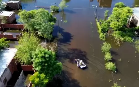 As� qued� la localidad de San Luis del Palmar, en la provincia de Corrientes,