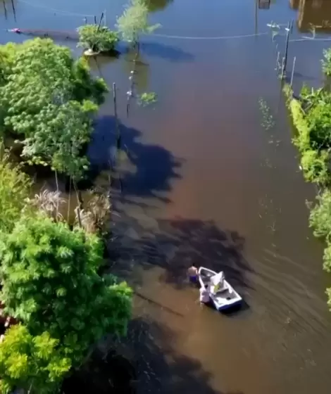 As� qued� la localidad de San Luis del Palmar, en la provincia de Corrientes,