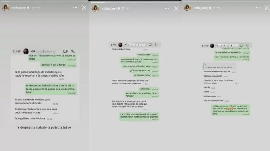 Chats violentos, amenazas y escándalo: el durísimo cruce de Homero Pettinato y Sofi Gonet