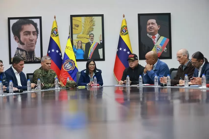 Reunión de gabinete encabezada por Delcy Rodríguez