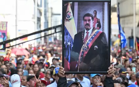 Manifestaciones a favor de Nicol�s Maduro