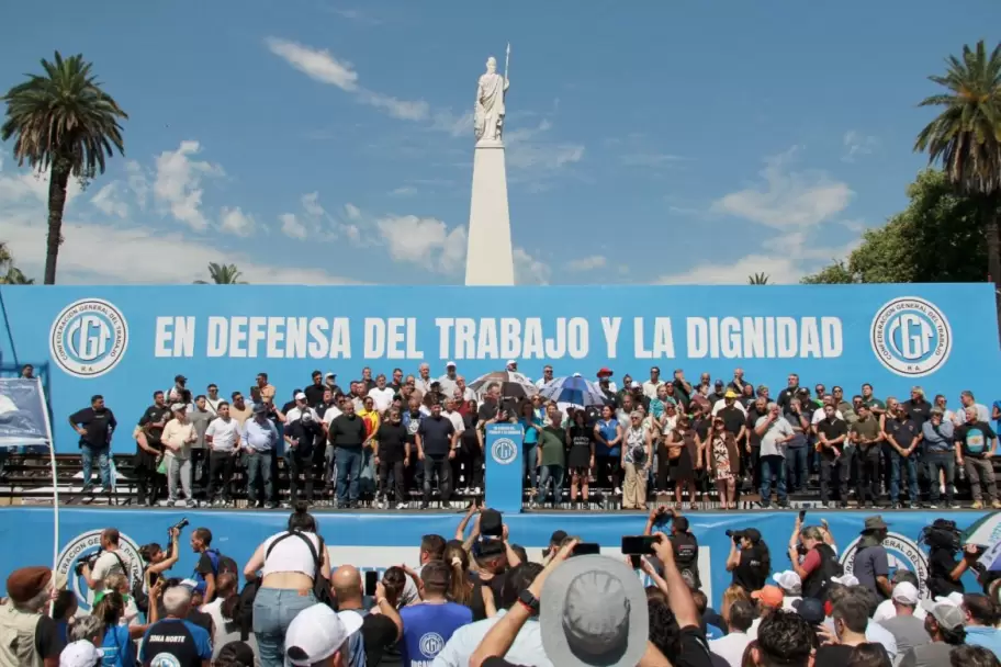 La CGT organiz� una movilizaci�n en contra de la reforma laboral