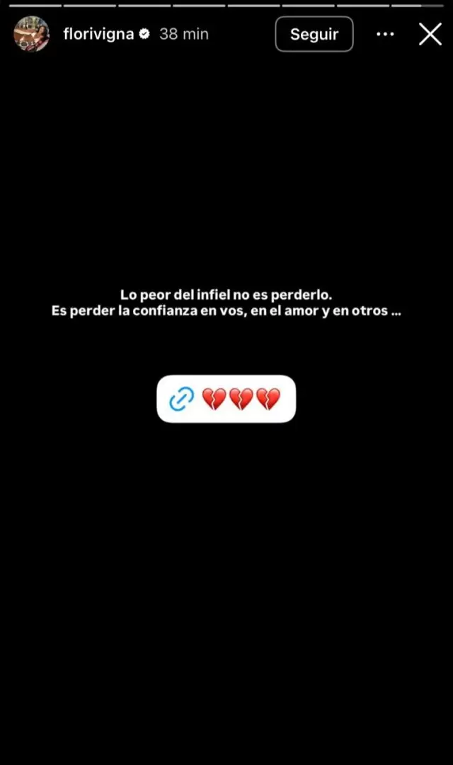 Flor Vigna tambi�n reaccion� a los rumores de infidelidad de Luciano Castro a Griselda Siciliani