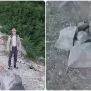 Quebrado en llanto, un ciudadano ech� a turistas del Parque Nacional Los Glaciares: "Estos hijos de p* est�n prendiendo fuego"