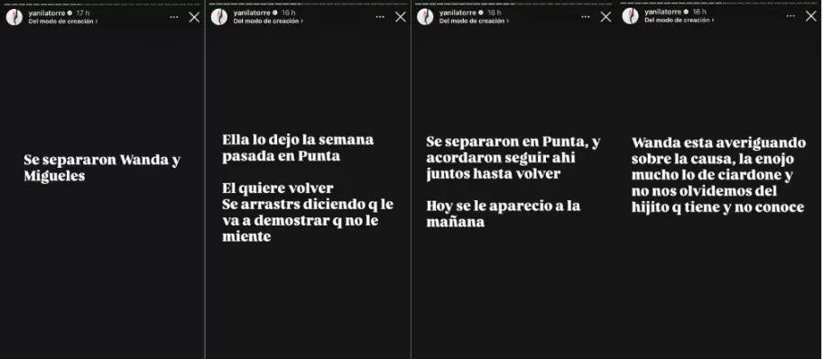 Yanina Latorre confirmó la separación de Wanda Nara y Martín Migueles