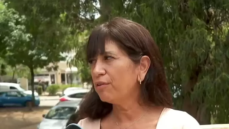 Melina, medica pediatra, acompa�� a Basti�n en la ambulancia