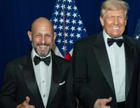 Leonardo Scatturice y Donald Trump