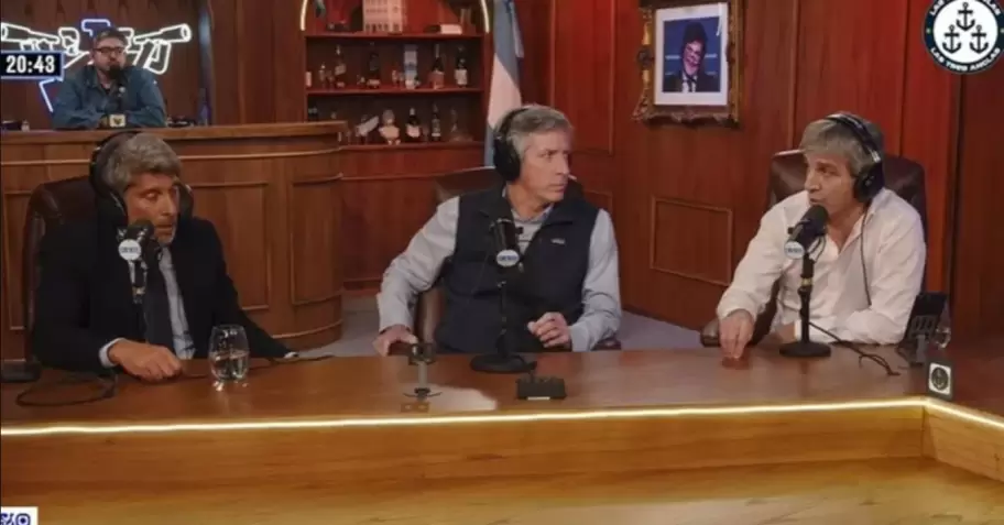 Mart�n Maccarone, Carlos Bausili y Luis "Toto" Caputo en Carajo!