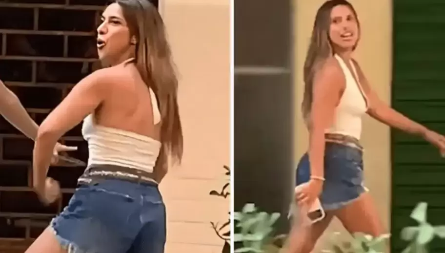 La abogada santiague�a de 29 a�os Agostina P�ez y sus gestos racistas en Brasil