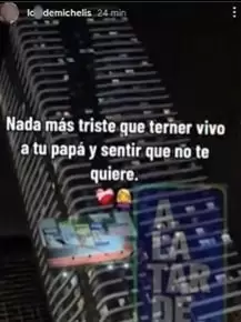 El mensaje de la hija de Demichellis