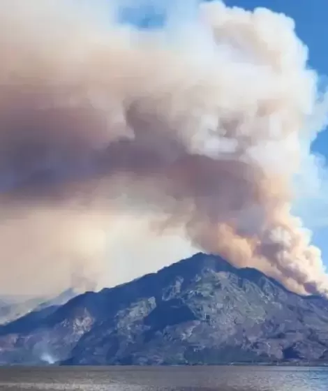 Una columna de humo se vio en la zona de Puerto Patriada y gener� la alerta entre los vecinos.