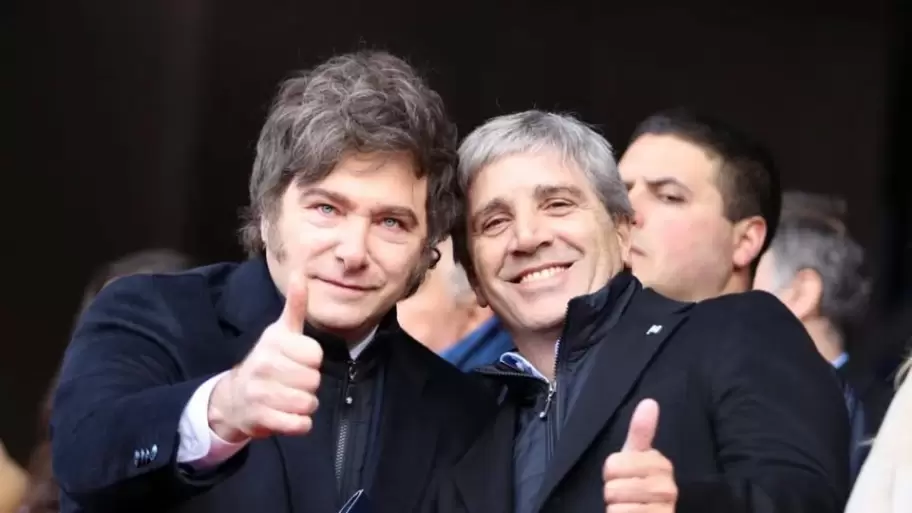 Javier Milei y Luis Caputo