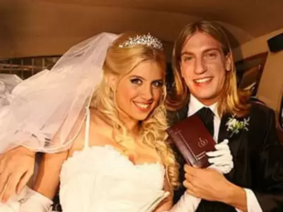 Wanda Nara y Maxi L�pez en el d�a de su casamiento