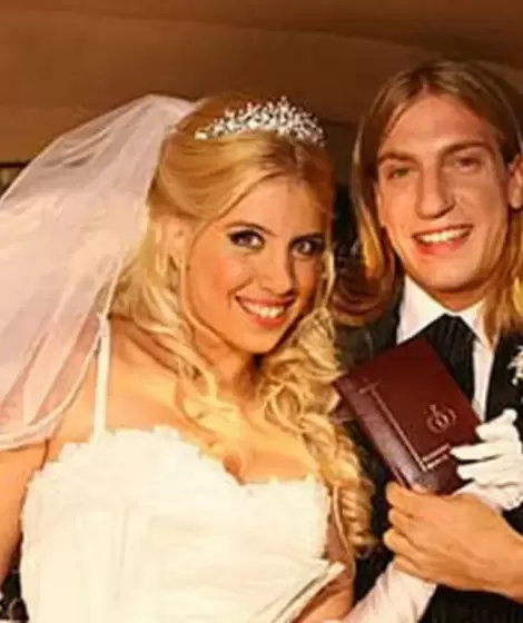 Wanda Nara y Maxi L�pez en el d�a de su casamiento